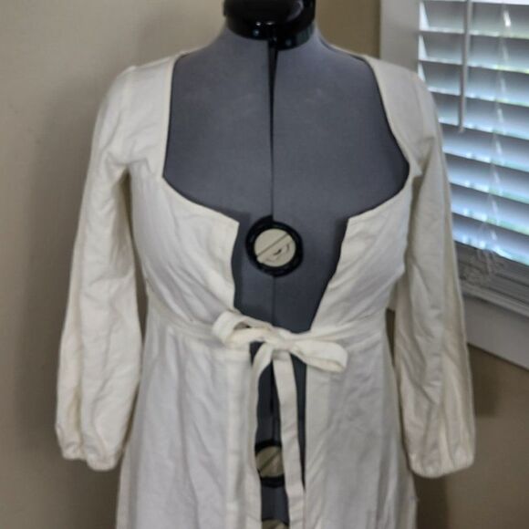 Rachel Pally Tie Front Duster White Size S Rachel Pally Duster - Picture 3 of 16